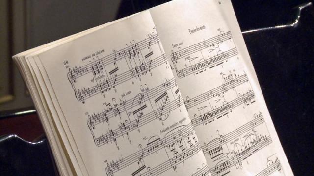 lo spartito delle "Harmonies poètiques et religieuses" di Franz Liszt